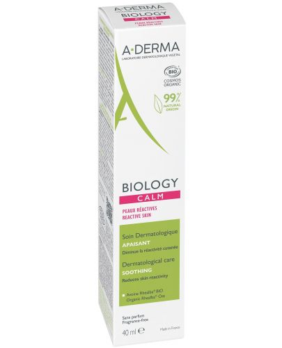 A-Derma Biology Дерматологична успокояваща грижа Calm, 40 ml - 2