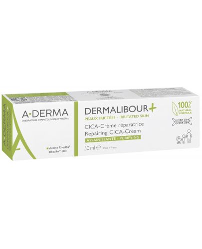 A-Derma Dermalibour+ Възстановяващ крем Cica, 50 ml - 3