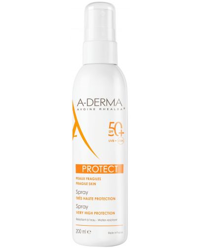 A-Derma Protect Слънцезащитен спрей, SPF50+, 200 ml - 1