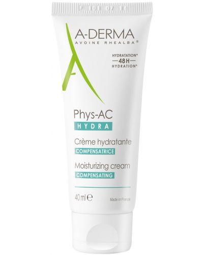 A-Derma Phys-AC Хидратиращ компенсиращ крем за лице, 40 ml (Лимитирано) - 1