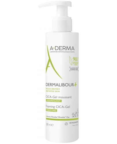 A-Derma Dermalibour+ Пенещ се гел Cica, 200 ml - 1