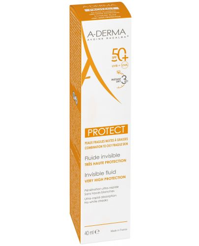 A-Derma Protect Невидим флуид, SPF 50+, 40ml - 3