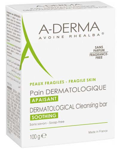 A-Derma Essentiеl Care Дерматологичен почистващ сапун, 100 g - 1