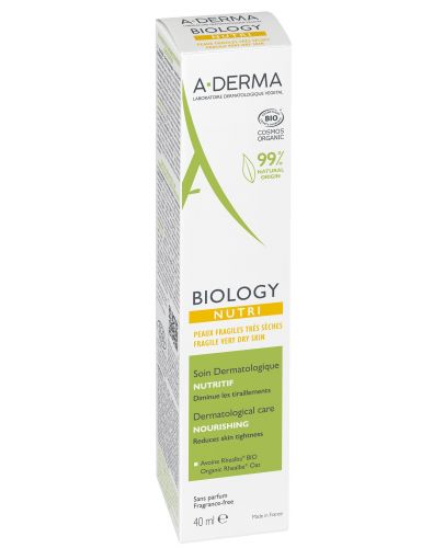 A-Derma Biology Дерматологична подхранваща грижа Nutri, 40 ml - 3