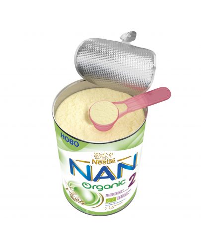 Преходно мляко на прах Nestle Nan - Organic 2, опаковка 400 g - 6