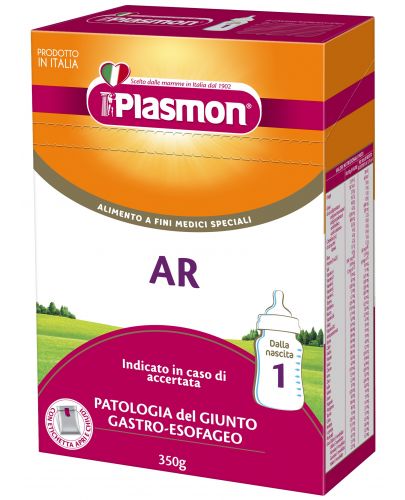 Адаптирано мляко Plasmon - Антирефлукс AR 1, 350 g - 1