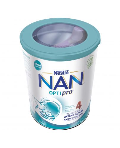 Млечна напитка на прах Nestle Nan - Optipro 4,  опаковка 800 g - 4