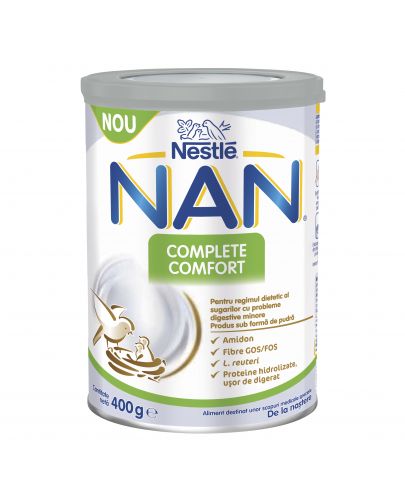 Храна за специални медицински цели за бебета със храносмилателни проблеми, Nestle Nan - Complete Comfort, 400 g - 1