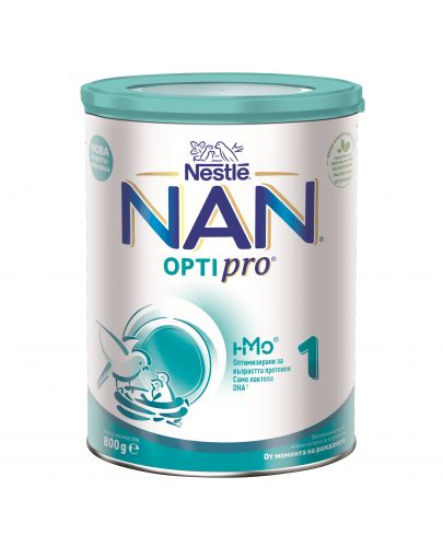 Мляко на прах за кърмачета Nestle Nan - Optipro 1, опаковка 800g - 1