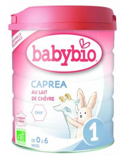 Адаптирано козе мляко Babybio - Caprea 1, 800 g - 1