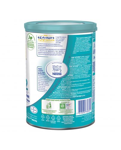 Преходно мляко на прах Nestle Nan - OptiPro 2, опаковка 400 g - 3