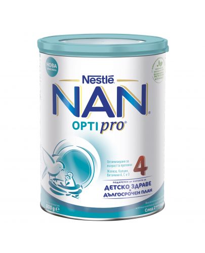 Млечна напитка на прах Nestle Nan - Optipro 4,  опаковка 800 g - 1