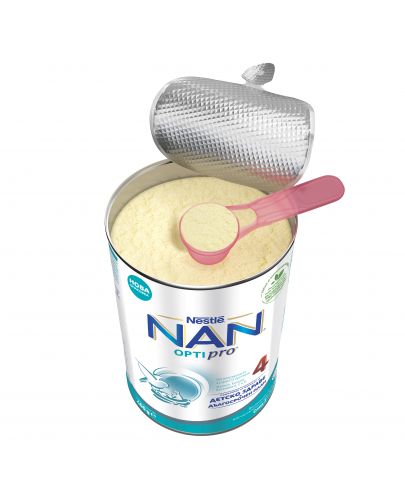 Млечна напитка на прах Nestle Nan - Optipro 4, опаковка 400 g - 6
