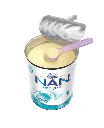 Мляко на прах за кърмачета Nestle Nan - Optipro 1, опаковка 800g - 6
