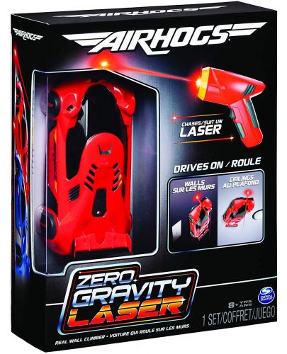 Игрален комплект Spin Master Air Hogs - Количка Zero Gravity Laser, червена - 1