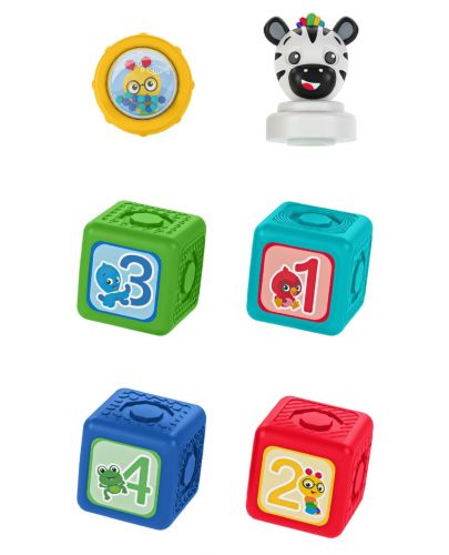 Активна играчка Baby Einstein - Кубчета, Add & Stack, 6 части - 2
