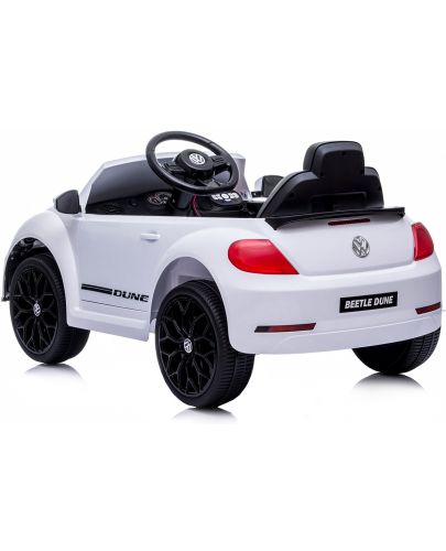 Акумулаторна кола Chipolino - VW Beetle Dune Convertible, бяла - 5