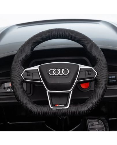 Акумулаторна кола Moni - Audi RS e-tron, черна - 7