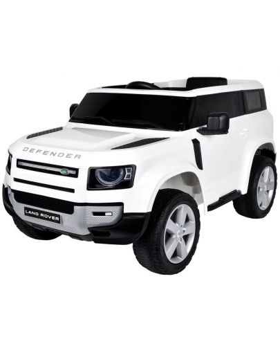 Акумулаторен джип Ocie - Land Rover Defender, бял - 1