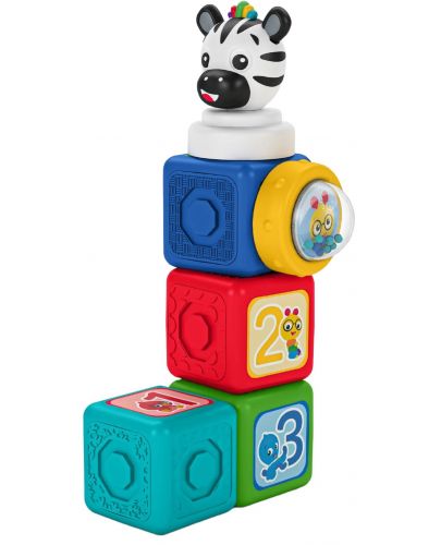 Активна играчка Baby Einstein - Кубчета, Add & Stack, 6 части - 1