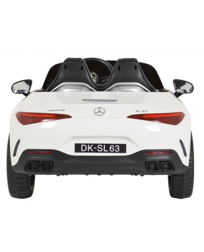 Акумулаторна кола Moni - Mercedes-Benz DK-SL63 , бяла - 4