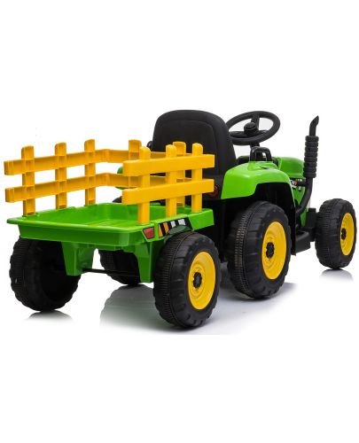 Акумулаторен трактор с ремарке Chipolino - Зелен - 4
