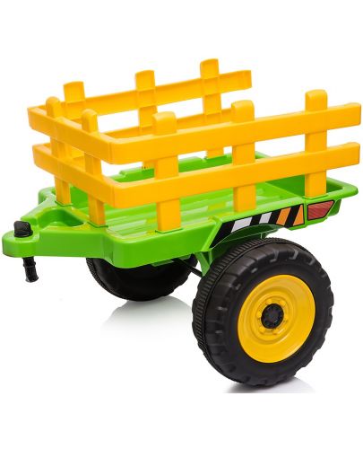 Акумулаторен трактор с ремарке Chipolino - Зелен - 6