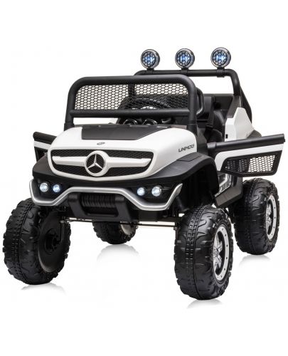 Акумулаторен джип Chipolino - Mercedes Unimog, бял - 10