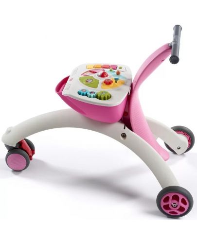 Активно-двигателна играчка 5 в 1 Tiny Love - Walk Behind & Ride-on, розова - 2