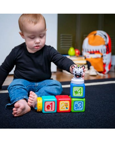 Активна играчка Baby Einstein - Кубчета, Add & Stack, 6 части - 3