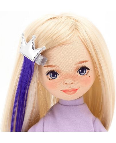 Аксесоари за кукла Orange Toys Sweet Sisters - Светлосини обувки, чанта и лилав кичур - 3