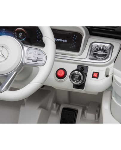 Акумулаторна кола KikkaBoo - Licensed Mercedes Benz EQG, бяла - 9