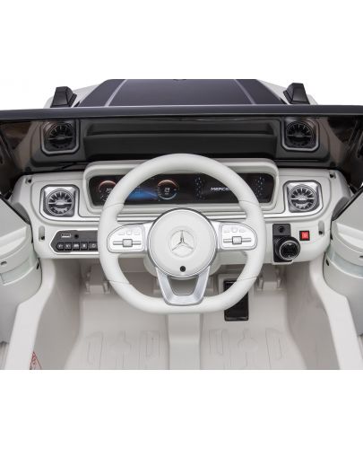 Акумулаторна кола KikkaBoo - Licensed Mercedes Benz EQG, бяла - 7