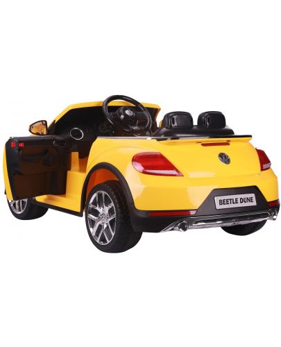 Акумулаторна кола KikkaBoo - Licensed Volkswagen Beetle, жълта - 6