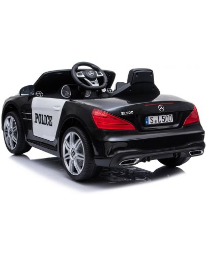 Акумулаторна кола Kikka Boo - Licensed Mercedes Benz SL500 Police, черна - 4