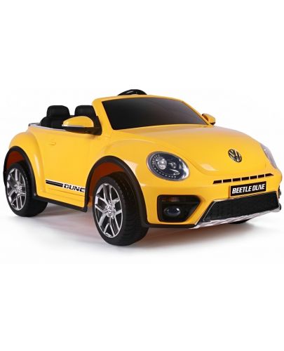 Акумулаторна кола KikkaBoo - Licensed Volkswagen Beetle, жълта - 5