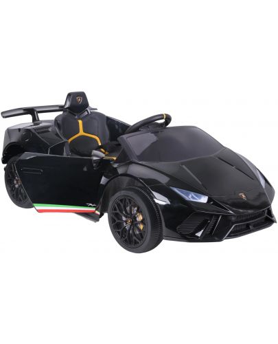 Акумулаторна кола Chipolino - Lamborghini Huracan, черна, с EVA гуми - 8