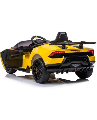 Акумулаторна кола Chipolino - Lamborghini Huracan, жълта, с EVA гуми - 9