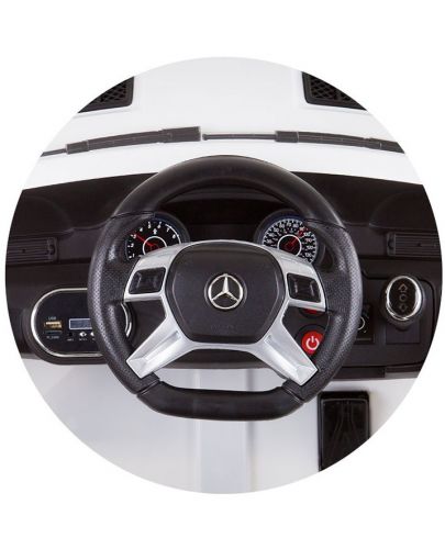 Акумулаторна кола Chipolino - Mercedes Benz ML 350, бяла - 5