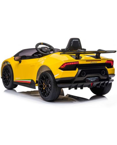 Акумулаторна кола Chipolino - Lamborghini Huracan, жълта, с EVA гуми - 4