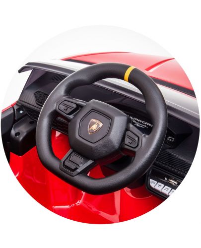 Акумулаторна кола Chipolino - Lamborghini Huracan, червена, с EVA гуми - 10