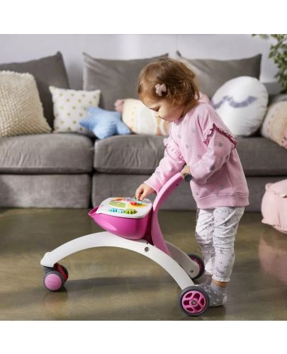 Активно-двигателна играчка 5 в 1 Tiny Love - Walk Behind & Ride-on, розова - 8