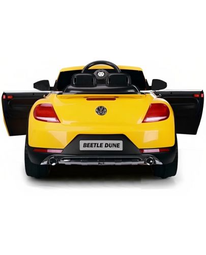Акумулаторна кола KikkaBoo - Licensed Volkswagen Beetle, жълта - 7