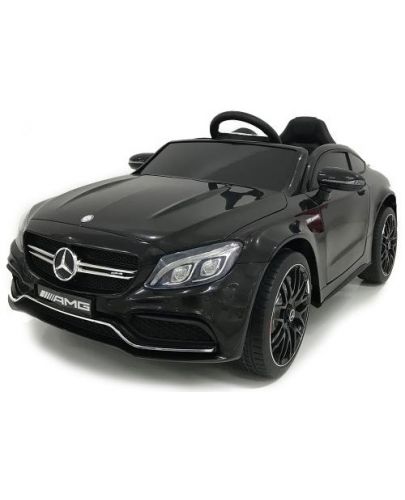 Акумулаторна кола Moni - Mercedes C63s, QY1588, черен металик - 1