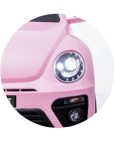 Акумулаторна кола Chipolino - VW Beetle Dune Convertible, розова - 6