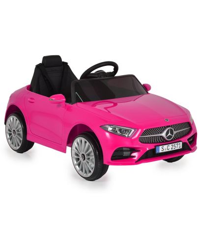 Акумулаторна кола Moni - Mercedes Benz CLS 350, розова - 1