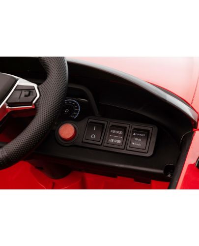 Акумулаторна кола Moni - Audi RS e-tron, червена - 8