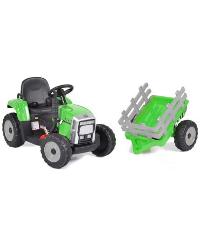 Акумулаторен трактор Moni - Farmer, зелен - 5