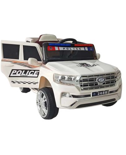 Акумулаторна кола Chipolino - Suv Police Patrol, бяла - 5