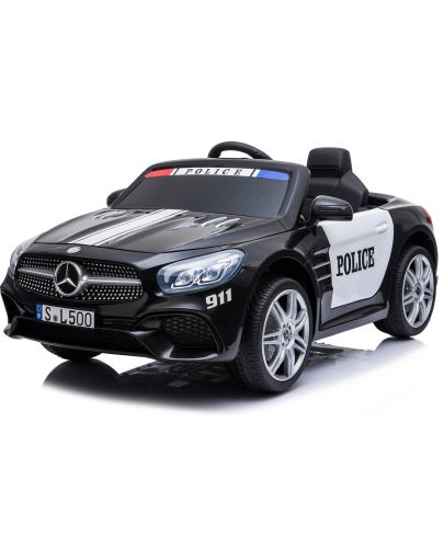 Акумулаторна кола Kikka Boo - Licensed Mercedes Benz SL500 Police, черна - 1